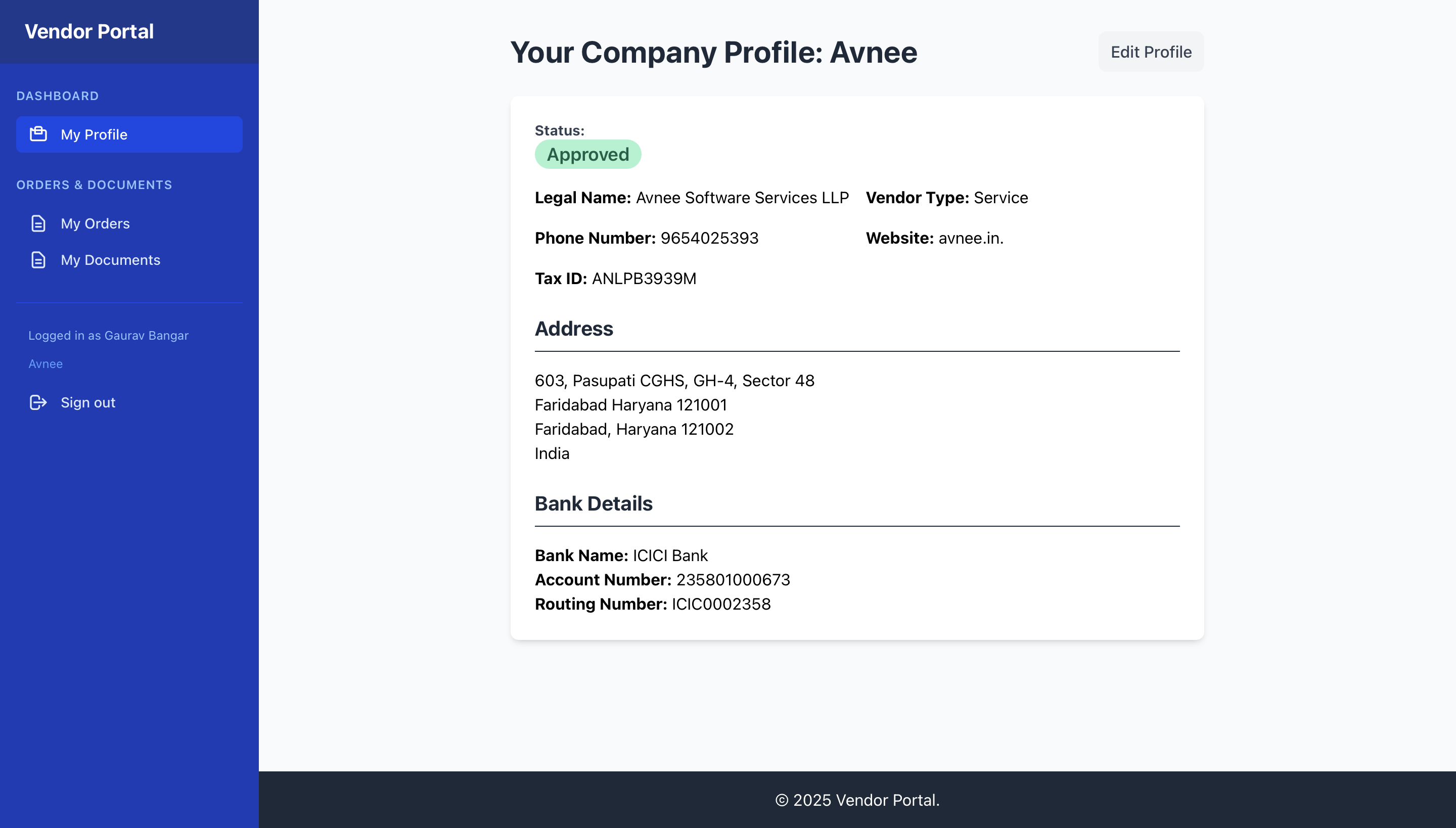VMS Dashboard